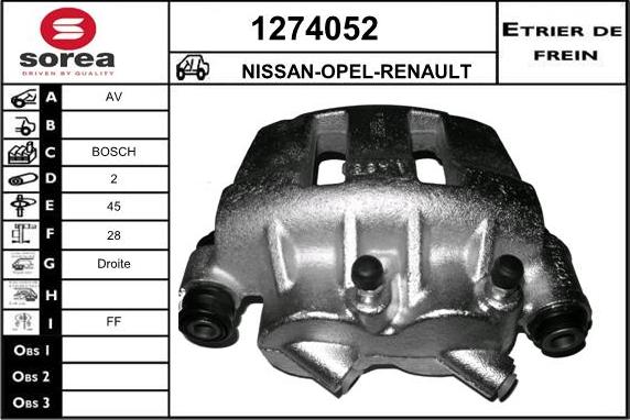 SNRA 1274052 - Əyləc kaliperi furqanavto.az