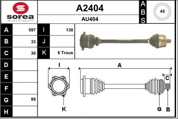 SNRA A2404 - Sürücü mili furqanavto.az