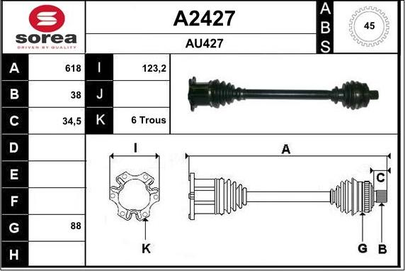 SNRA A2427 - Sürücü mili furqanavto.az