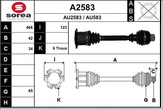 SNRA A2583 - Sürücü mili furqanavto.az