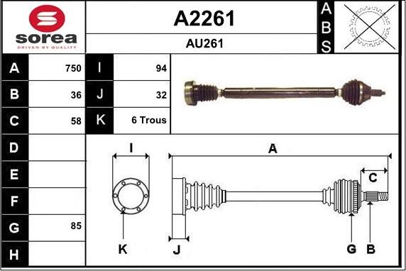 SNRA A2261 - Sürücü mili furqanavto.az