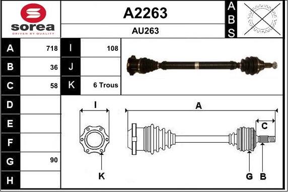 SNRA A2263 - Sürücü mili furqanavto.az