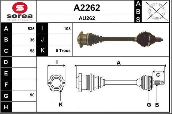 SNRA A2262 - Sürücü mili furqanavto.az