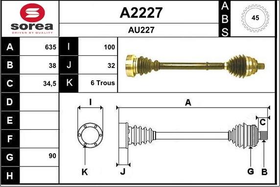 SNRA A2227 - Sürücü mili furqanavto.az