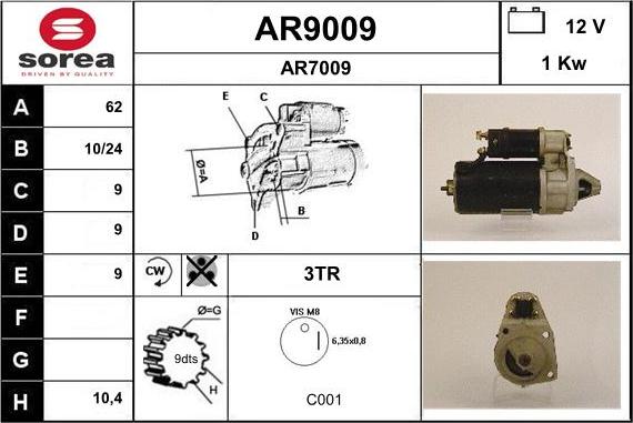 SNRA AR9009 - Başlanğıc furqanavto.az
