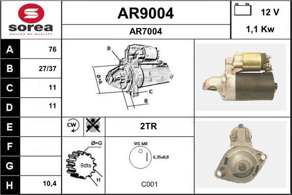 SNRA AR9004 - Başlanğıc furqanavto.az