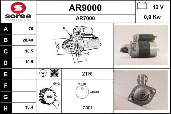 SNRA AR9000 - Başlanğıc furqanavto.az