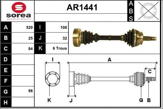 SNRA AR1441 - Sürücü mili furqanavto.az