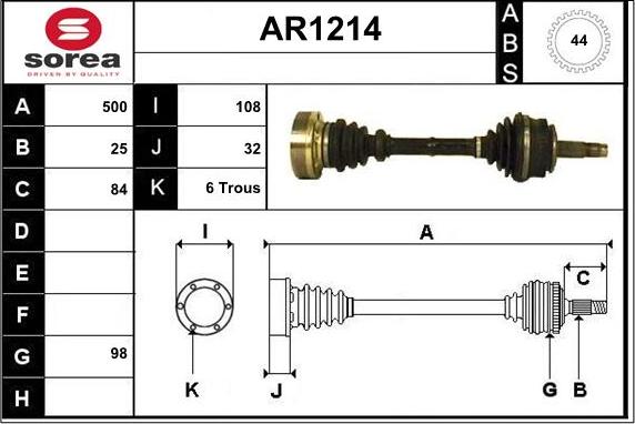 SNRA AR1214 - Sürücü mili furqanavto.az