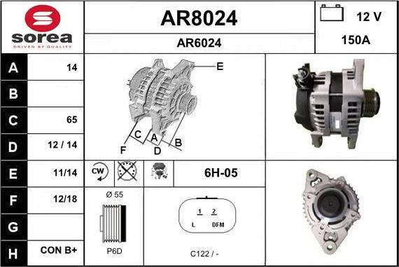 SNRA AR8024 - Alternator furqanavto.az