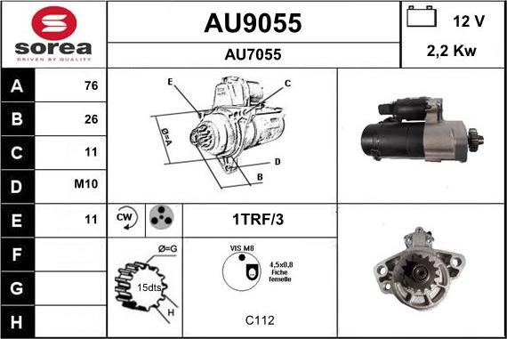 SNRA AU9055 - Başlanğıc furqanavto.az