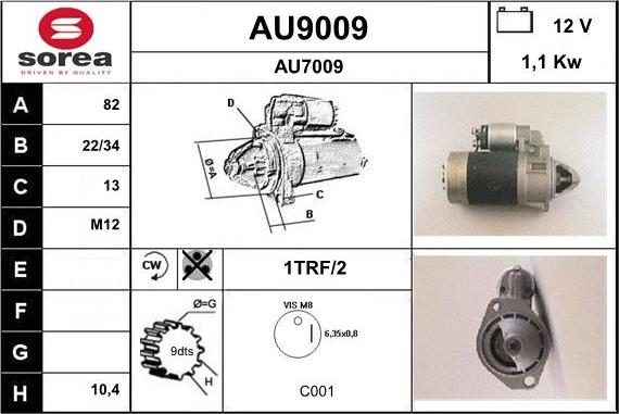 SNRA AU9009 - Başlanğıc furqanavto.az