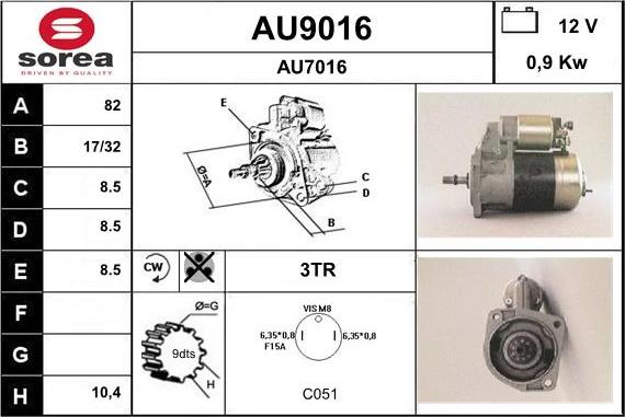 SNRA AU9016 - Başlanğıc furqanavto.az