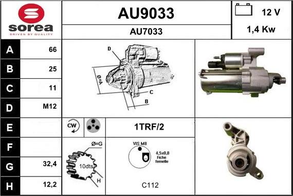 SNRA AU9033 - Başlanğıc furqanavto.az