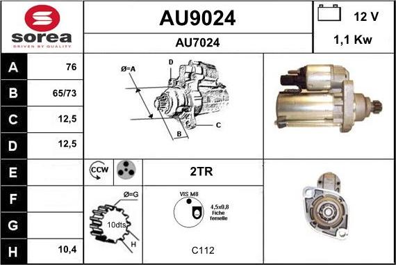 SNRA AU9024 - Başlanğıc furqanavto.az