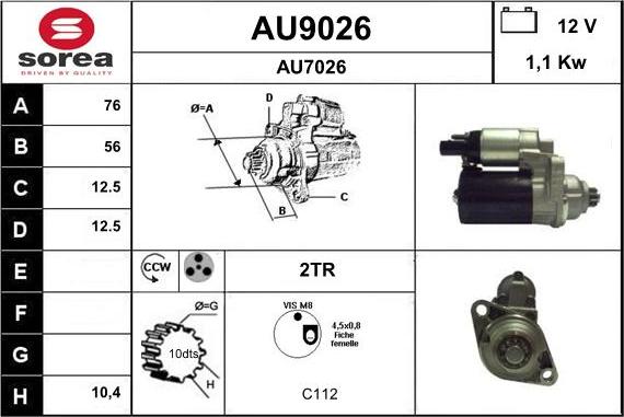 SNRA AU9026 - Başlanğıc furqanavto.az