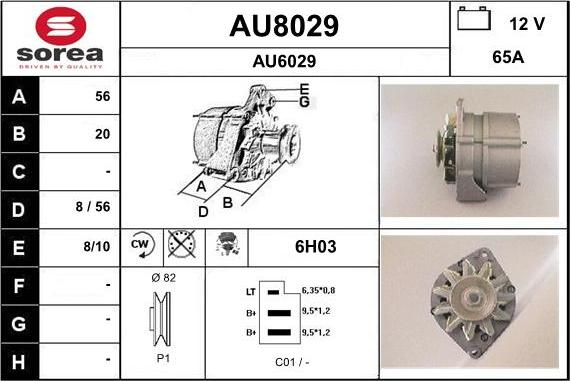 SNRA AU8029 - Alternator furqanavto.az