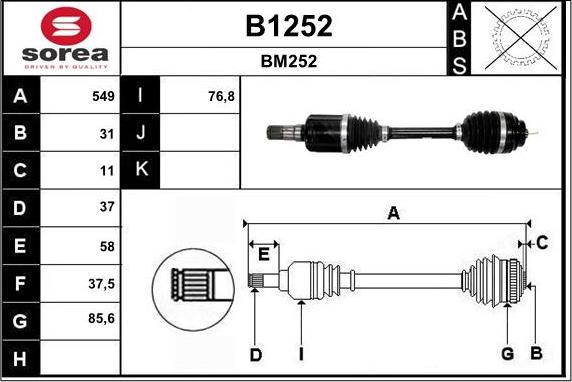 SNRA B1252 - Sürücü mili furqanavto.az