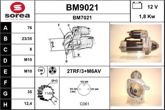 SNRA BM9021 - Başlanğıc furqanavto.az