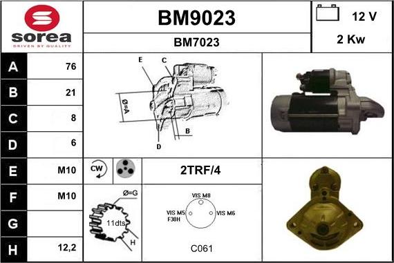 SNRA BM9023 - Başlanğıc furqanavto.az