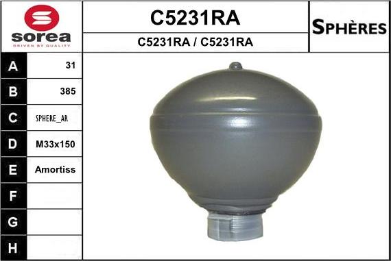 SNRA C5231RA - Asma kürəsi, pnevmatik asma furqanavto.az