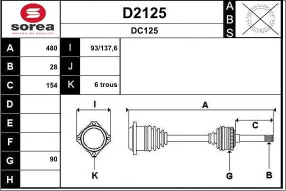 SNRA D2125 - Sürücü mili furqanavto.az