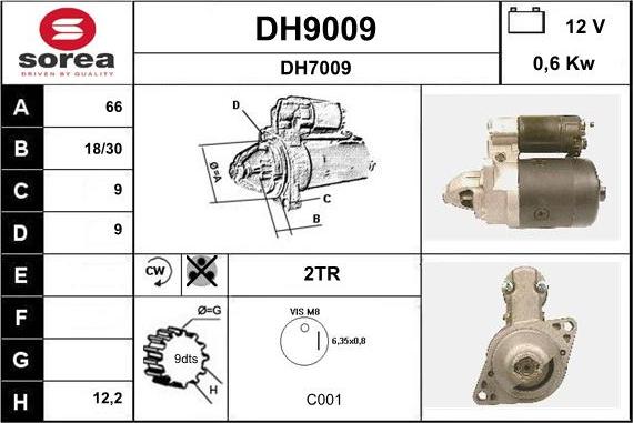 SNRA DH9009 - Başlanğıc furqanavto.az