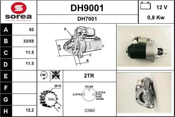 SNRA DH9001 - Başlanğıc furqanavto.az