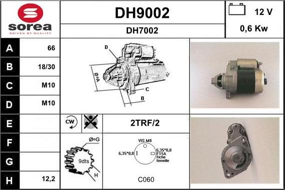 SNRA DH9002 - Başlanğıc furqanavto.az