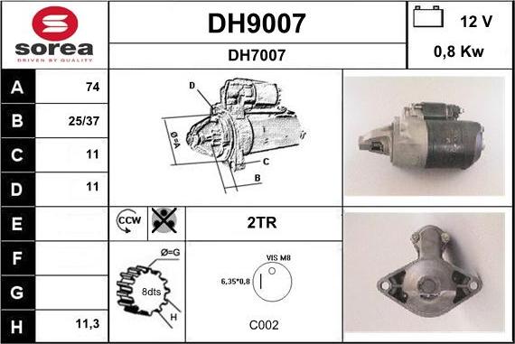 SNRA DH9007 - Başlanğıc furqanavto.az