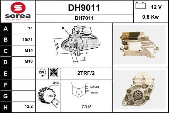 SNRA DH9011 - Başlanğıc furqanavto.az