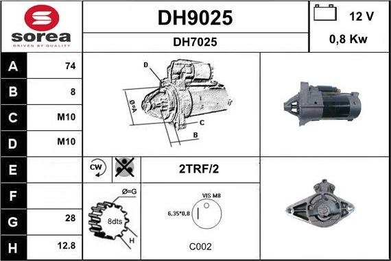 SNRA DH9025 - Başlanğıc furqanavto.az