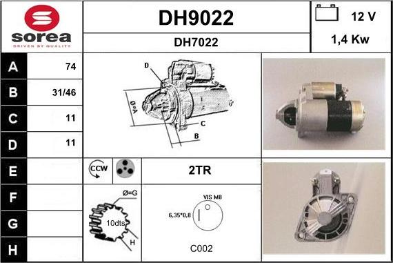 SNRA DH9022 - Başlanğıc furqanavto.az