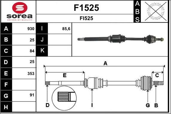 SNRA F1525 - Sürücü mili furqanavto.az