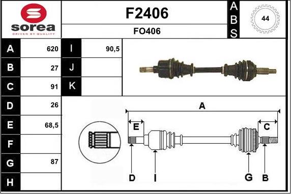 SNRA F2406 - Sürücü mili furqanavto.az