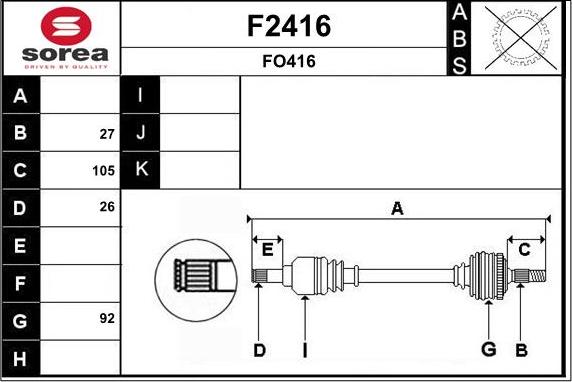 SNRA F2416 - Sürücü mili furqanavto.az