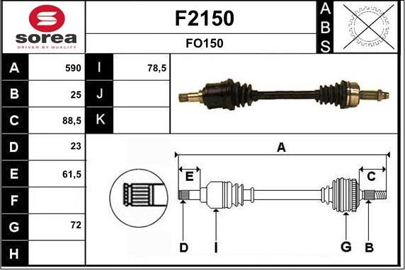 SNRA F2150 - Sürücü mili furqanavto.az