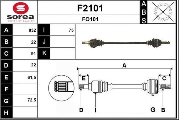 SNRA F2101 - Sürücü mili furqanavto.az