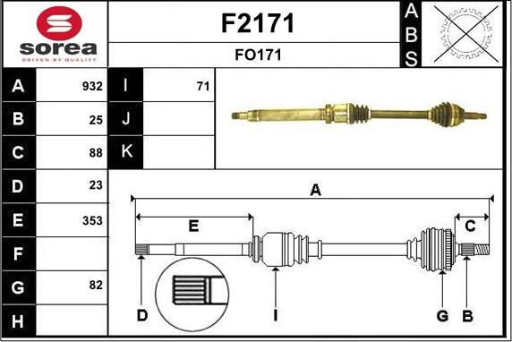 SNRA F2171 - Sürücü mili furqanavto.az