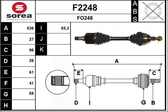 SNRA F2248 - Sürücü mili furqanavto.az