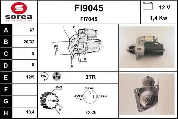 SNRA FI9045 - Başlanğıc furqanavto.az