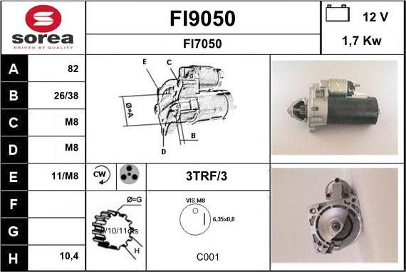 SNRA FI9050 - Başlanğıc furqanavto.az