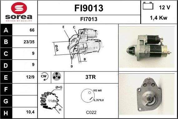 SNRA FI9013 - Başlanğıc furqanavto.az