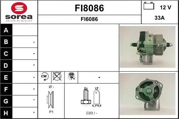 SNRA FI8086 - Alternator furqanavto.az