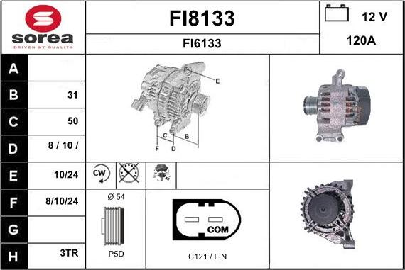 SNRA FI8133 - Alternator furqanavto.az