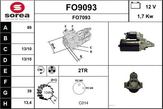 SNRA FO9093 - Başlanğıc furqanavto.az