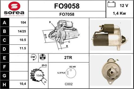 SNRA FO9058 - Başlanğıc furqanavto.az