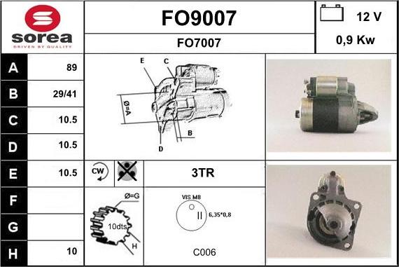 SNRA FO9007 - Başlanğıc furqanavto.az