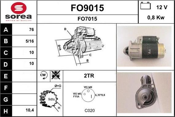 SNRA FO9015 - Başlanğıc furqanavto.az