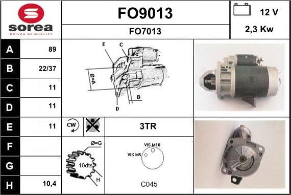 SNRA FO9013 - Başlanğıc furqanavto.az